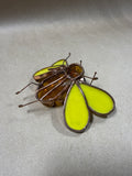 Stained Glass And Copper Bee