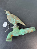 Solid Brass Quail Spigot with Patina