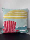 Macy’s Square Tapestry Style Beach Chair & Umbrella Throw Pillow