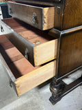 Antique Secretary with Glass Front Hutch***HEAVY ITEM***READ DETAILS ON PICK UP POLICY***