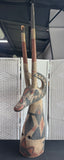 Bambara Heavyweight Wooden Antelope  Dance Headdress AS IS (READ DESCRIPTION CAREFULLY)