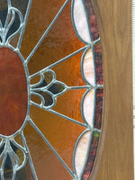(F) Vintage Stained Glass Window - SEE DESCRIPTION