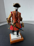 Gendarme de la Garde Ordinaire Van Gerdinge Sitzendorf Porcelain French Soldier with Wooden Base & Box