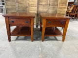 Mission Style End Tables/Night Stands (2)