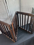 4-Panel Wooden Folding Pet Gate