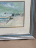 Original Beach Watercolor by E. Chowning; Signed
