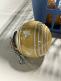 Brown & Yellow Tone Ornament Lot, 12 pc