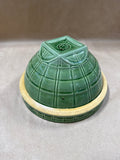 (B) Green Glazed Window Pane McCoy Mixing Bowl