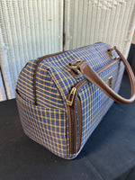 (B) London Fog Kensington Plaid Collection Cabin Bag