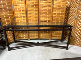 Metal and Glass Console Table  ***HEAVY ITEM*** Read Details on Pickup Policy