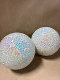 Pair Of Mosaic Decorative Balls