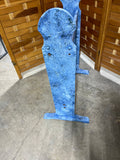 Blue Sponge Painted Quilt Rack