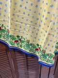 Williams Sonoma Butterflies And Flowers Round Table Cloth (A)