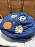 Navy Blue ChildSize Beanbag w/Sport Embroidery