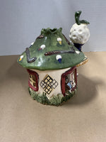 2003 Blue Sky CLAYWORKS Heather Goldminc Candle Holder Golf Pro Shop