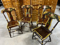 Set of 4 Vintage Painted Chairs