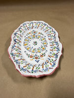 Handpainted Floral Dish