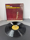 (D) Nina Simone at Carnegie Hall Vintage LP Vinyl