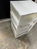 Sterilite 3-Drawer Plastic Storage Unit with 1 Drawer Stacking Addition