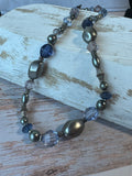 Shades of Periwinkle Blue Beaded Necklace