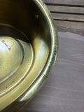 Small Oval Brass Planter With Handles