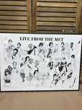 Live from the Met Poster; Al Herschfeld