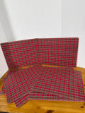 Pottery Barn Holiday Plaid Cork Back Placemats - Set Of 8 - 2 Sets Available // PRICED INDIVIDUALLY