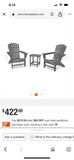 Grey Weather Resident Poly Board Adirondack Chair (4 Available - Priced Individually at $150 Each)