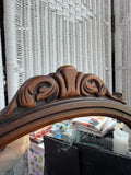 Berkey & Gay Vintage Wooden Tabletop Vanity Mirror