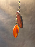 Necklace with Agate Pendants