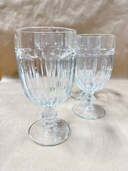 Libbey Duratuff Clear Glass Goblets // 3 Sets Available *** PRICED INDIVIDUALLY ***