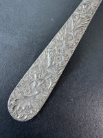 S. Kirk & Son Floral Embossed Sterling Silver Serving Spoon