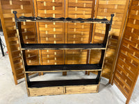 Black Painted Hanging Wall Shelf