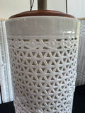 Blanc de Chine Vintage Cherry Blossom Lamp (WORKS)