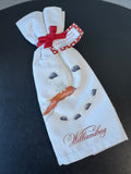 2-Piece Colonial Williamsburg Winter Snowman Flour Sacks