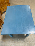 Lightweight Blue Painted Side Table