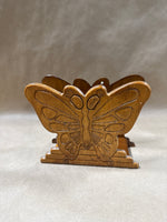 Wooden Butterfly Napkin Holder