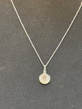 Sterling Necklace with Small Shell Pendant