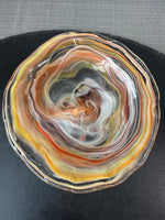 Murano Style Coiled Art Glass Trumpet Vase