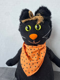 Halloween Plush Black Cat