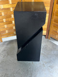 Black Lacquered Unique Shape Side Table