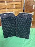 Espresso Tone Baksets with Fabric Liners, Set of 2
