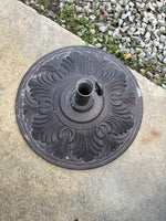 Bronze Tone Umbrella Stand (Heavy) and Red 8’ Umbrella