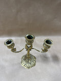 Brass 3 Candelabra With Birds
