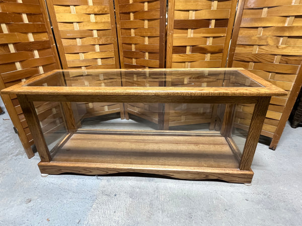 Glass/Wood Coffee Table, with Display