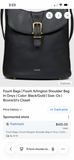 FOUNT Dark Brown Leather Shoulder Bag