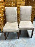 Richter Furniture Manufacturing Pair of Parson's Dining Chairs, with Micro Fiber Type Fabric