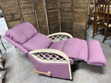 La-Z-Boy Rattan Lilac Rocking Recliner