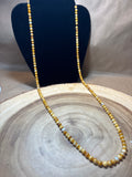 Ochre Beaded Czech Necklace