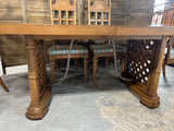 Thomasville Dining Set, Table, 6 Chairs, 2 Leaves and Table Pads